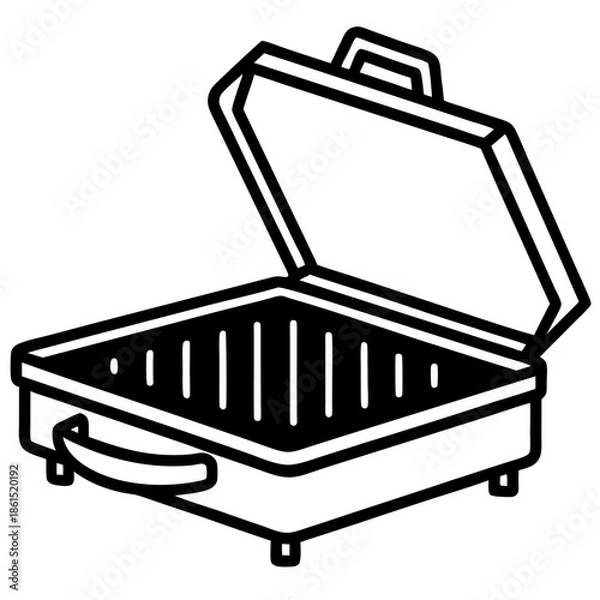 Fototapeta Flat Griddle Cooking Pan Vector