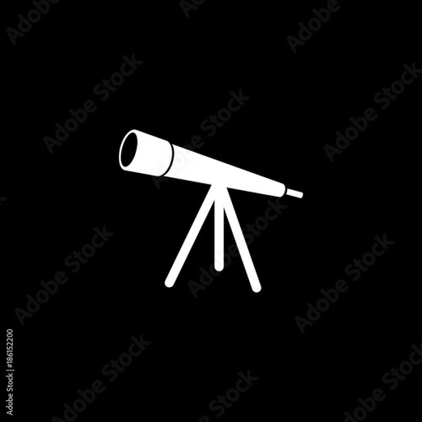 Fototapeta Telescope optical telescope vector icon
