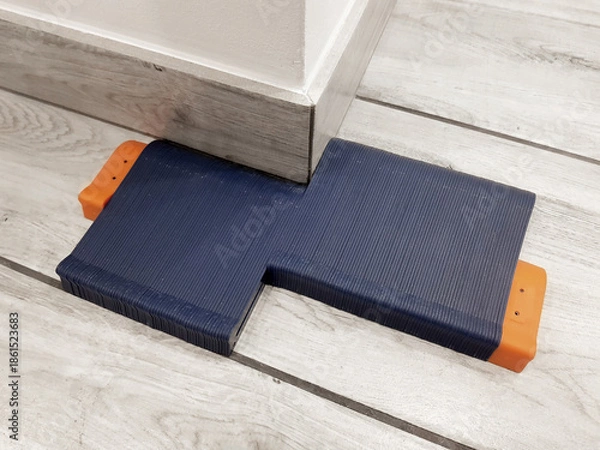 Fototapeta Using Contour Gauge Tool. Copy Irregular Shapes