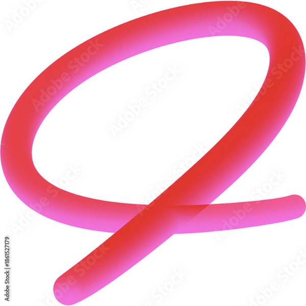 Fototapeta 3d red Circle