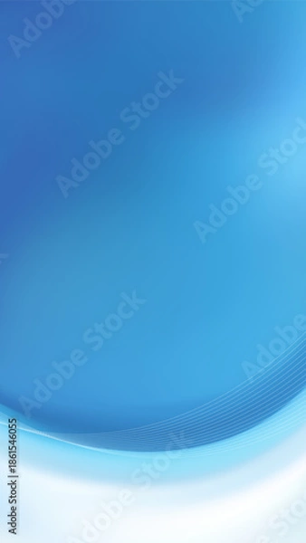 Obraz Deep Blue Gradient Curve Vertical Background