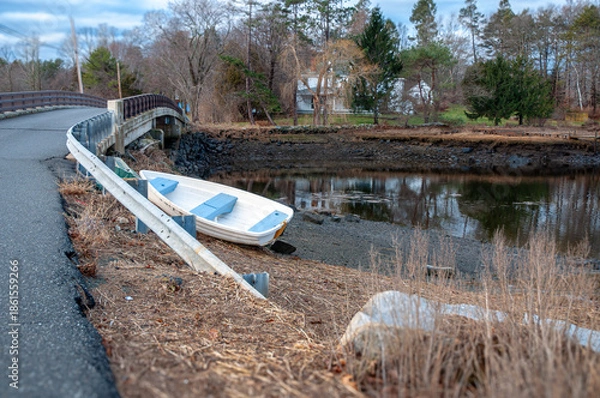 Obraz boat on the river