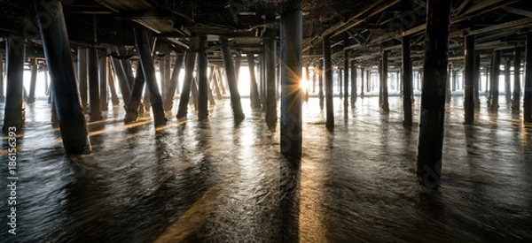 Obraz sunset under the pier