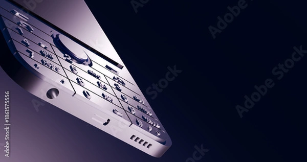 Obraz 3d render mobile phone background wallpaper