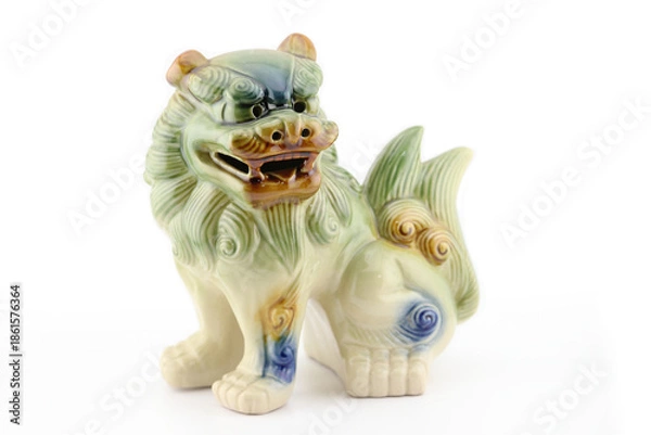 Obraz 沖縄シーサーの陶器の置物