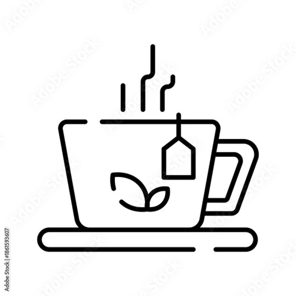 Obraz Tea drink icon