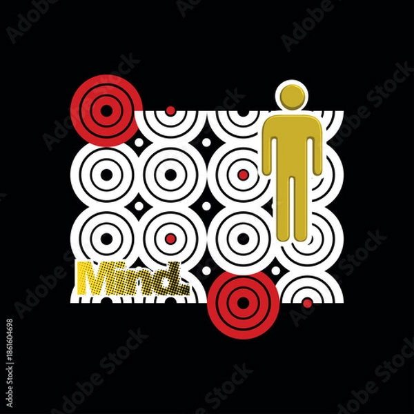 Obraz abstract background with people silhouettes