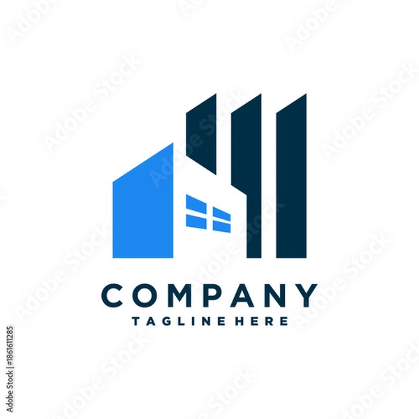 Obraz building logo design inspiration