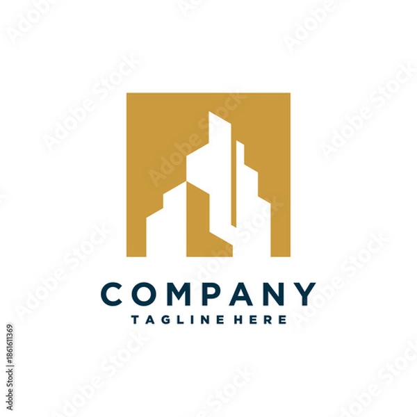 Fototapeta building logo design inspiration