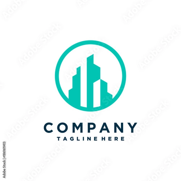 Obraz building logo design inspiration