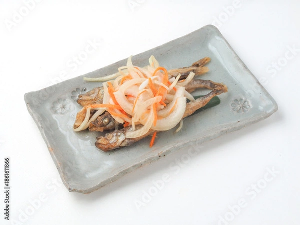 Obraz ししゃもの南蛮漬け