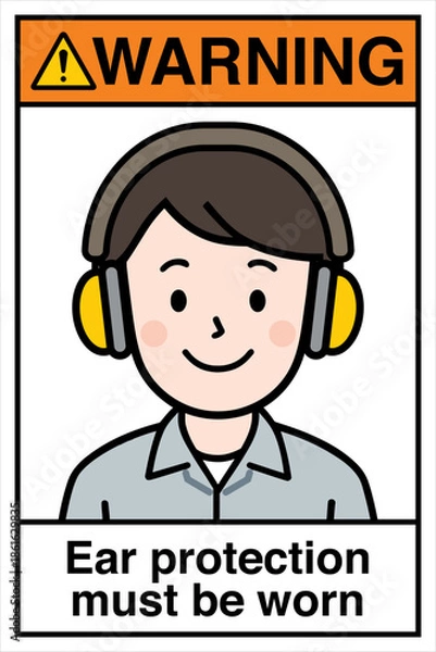 Obraz Safety Sign Danger Warning Ca...