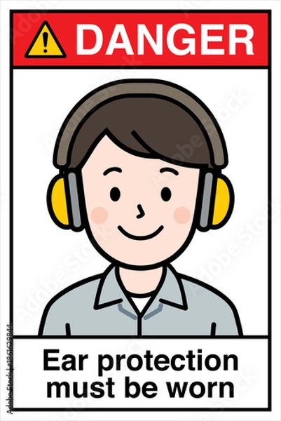 Obraz Safety Sign Danger Warning Ca...