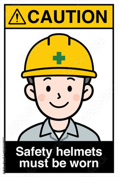 Obraz Safety Sign Danger Warning Ca...