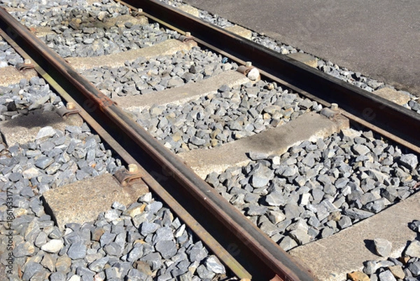 Fototapeta 鉄道のレール