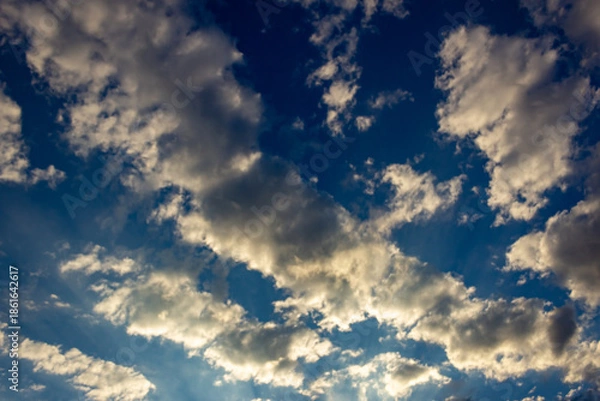 Obraz Cloudscape, Colored Clouds at Sunset 