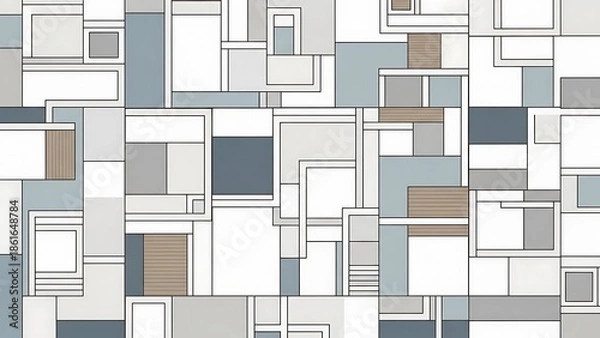 Fototapeta Dynamic Geometric Patterns Showcasing Modern Design Elements in Abstract Art