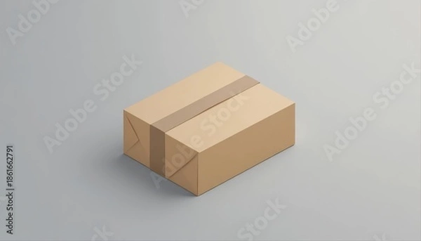 Obraz Minimalistic Packaging Box on soft Background