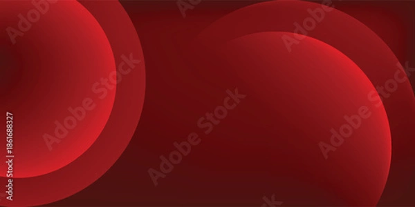 Obraz Red abstract background. Dynamic shapes composition. Eps10 vector
