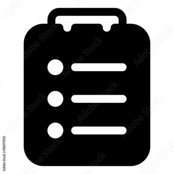 Obraz Clipboard list icon for notes, tasks and organization