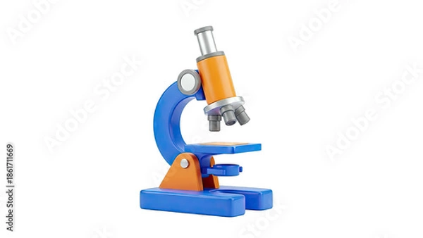 Obraz Cartoon Microscope