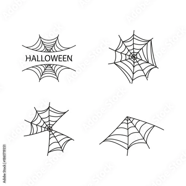 Obraz Spiderweb illustration