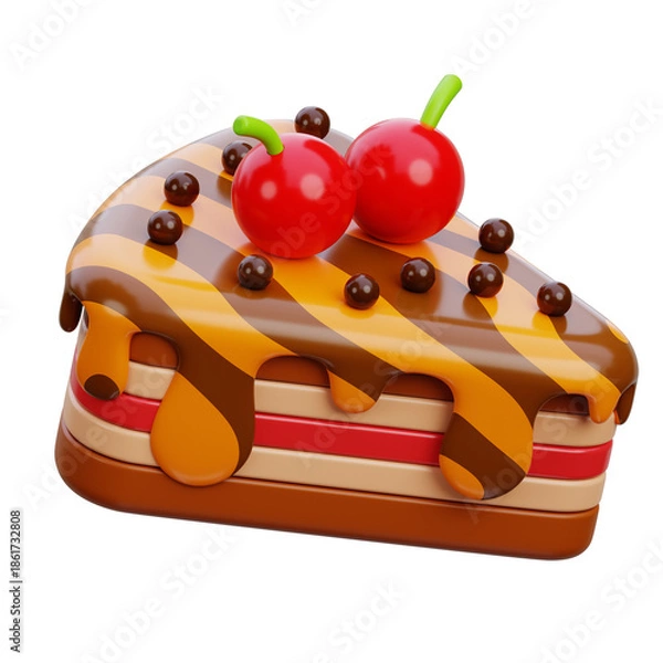 Obraz 3d cake illustration