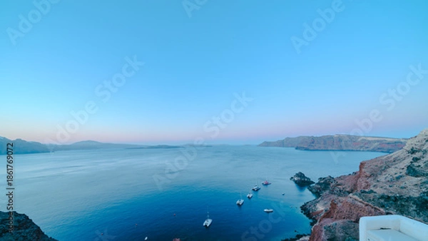 Obraz サントリーニの美しい風景