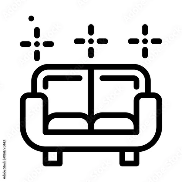 Obraz sofa line icon