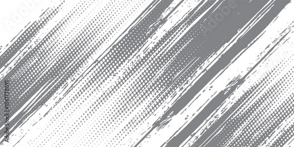 Obraz modern grunge hexagon pattern with distortion for creative editable background.