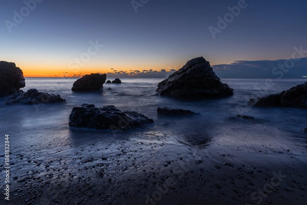 Obraz 美しい海岸の日の出