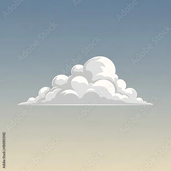 Obraz minimalist cloud formation