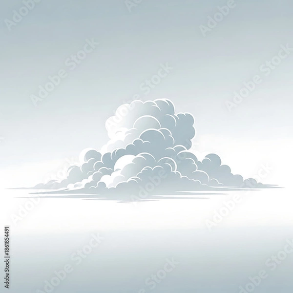 Obraz minimalist cloud formation