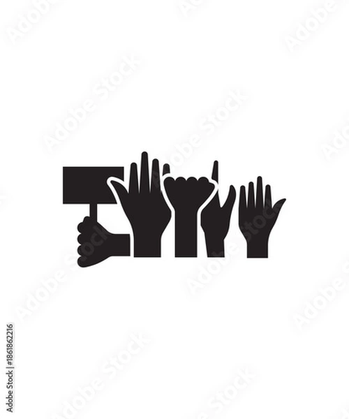 Obraz protest icon, vector best flat icon.