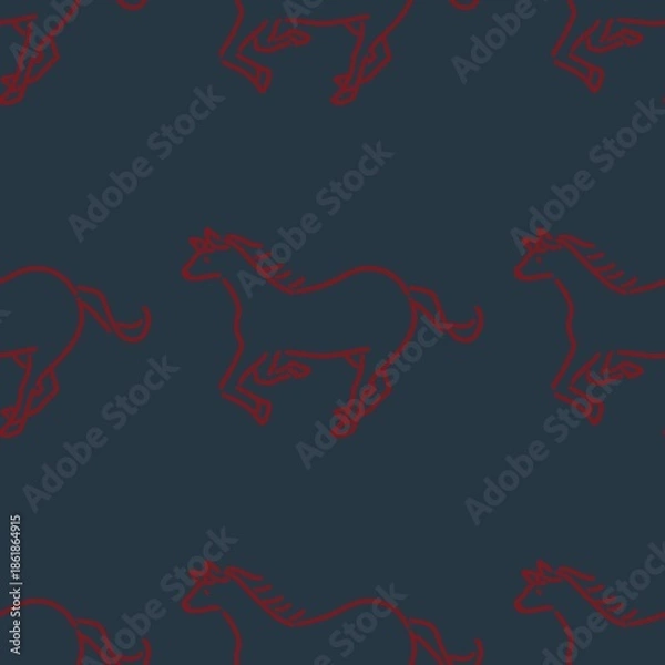 Obraz 馬柄のパターン