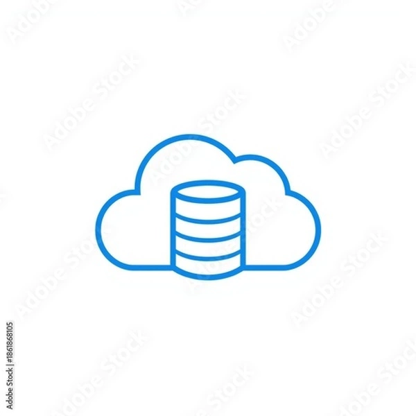 Fototapeta Cloud storage icon