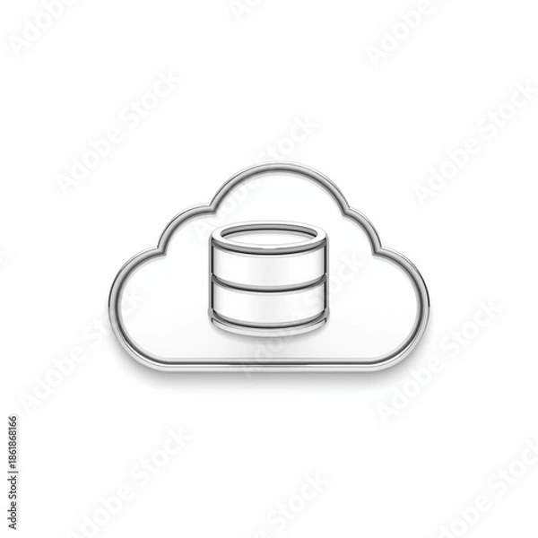 Fototapeta Cloud storage icon