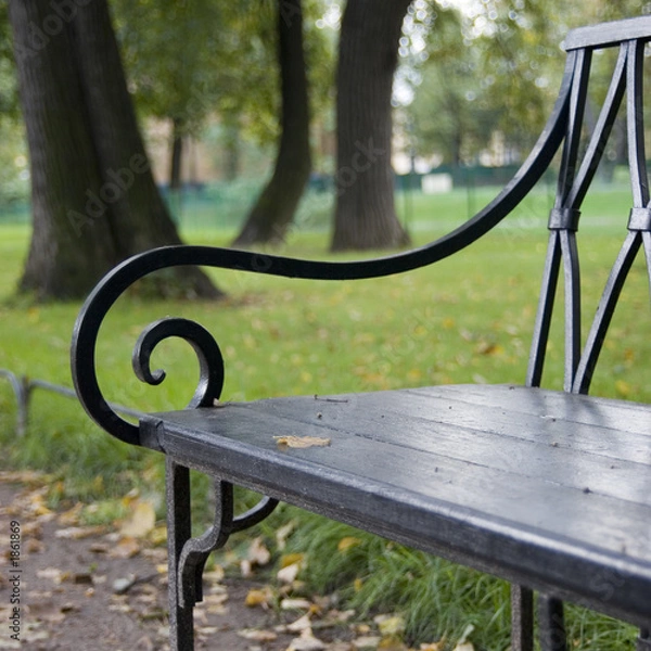 Obraz bench in the park