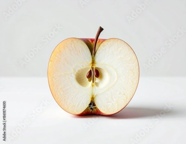 Fototapeta Red apple half 
