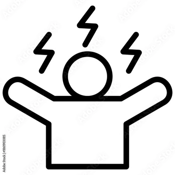 Fototapeta Hyperactivity Icon