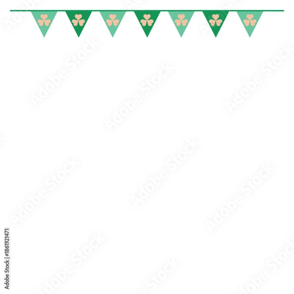 Fototapeta St. Patrick's Day Flag Decoration