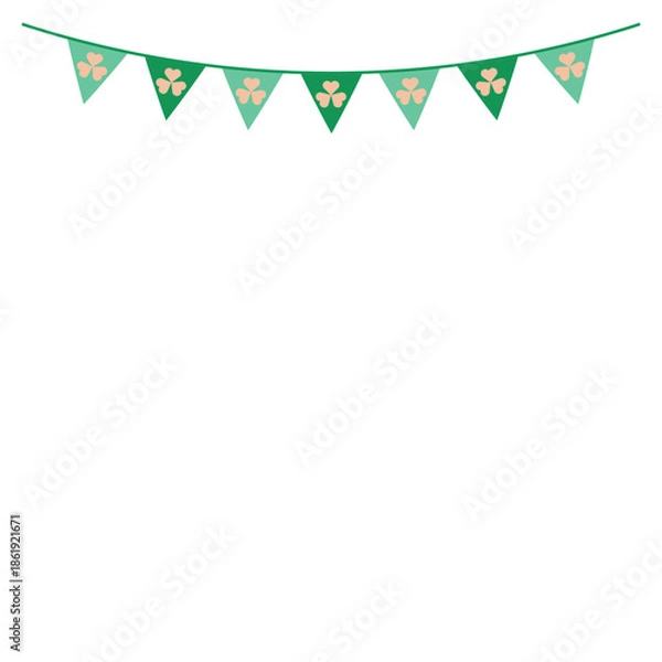 Fototapeta St. Patrick's Day Flag Decoration