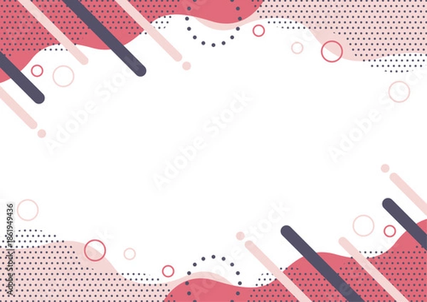 Obraz 幾何学模様 フレーム 背景素材 A4サイズ A3サイズ 白銀比 透過