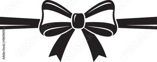 Obraz Decorative Bow Silhouette Bundle