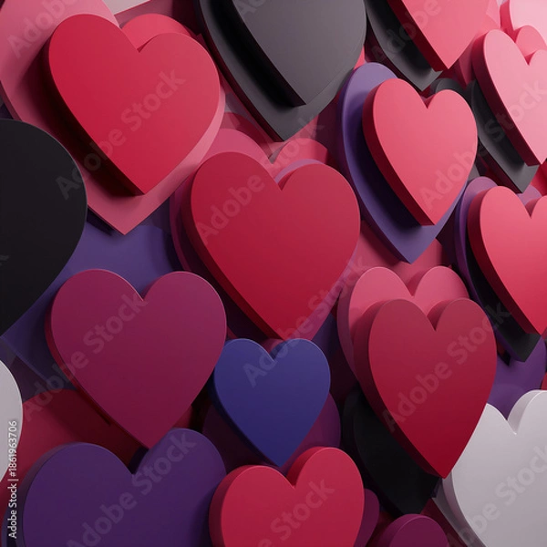 Obraz seamless pattern with hearts