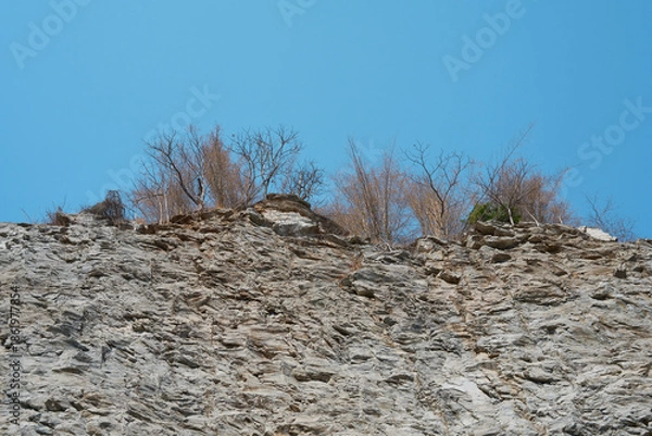 Obraz Rocky Cliff with Sparse Vegetation