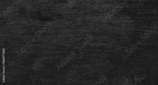 Obraz Dark Black Wood Texture