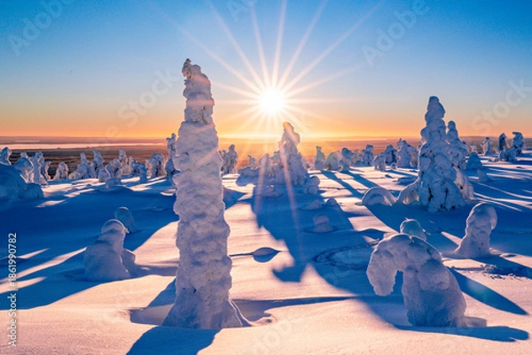 Obraz winter landscape with snow