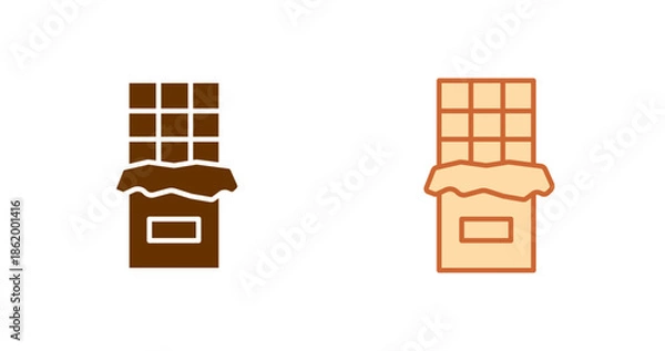 Obraz Chocolate Vector Icon