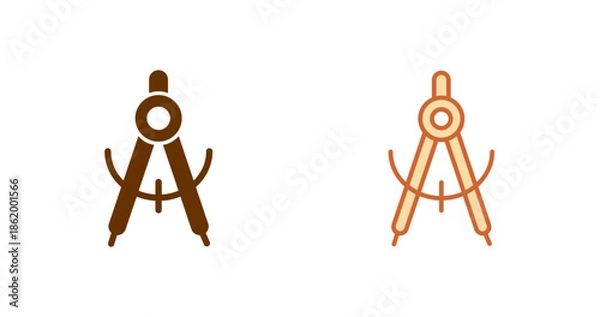 Obraz Compass Vector Icon